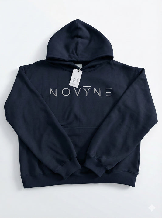 NOVYNE "Rise Beyond Limits" Oversize Neon Cyberpunk Embroidery Hoodie