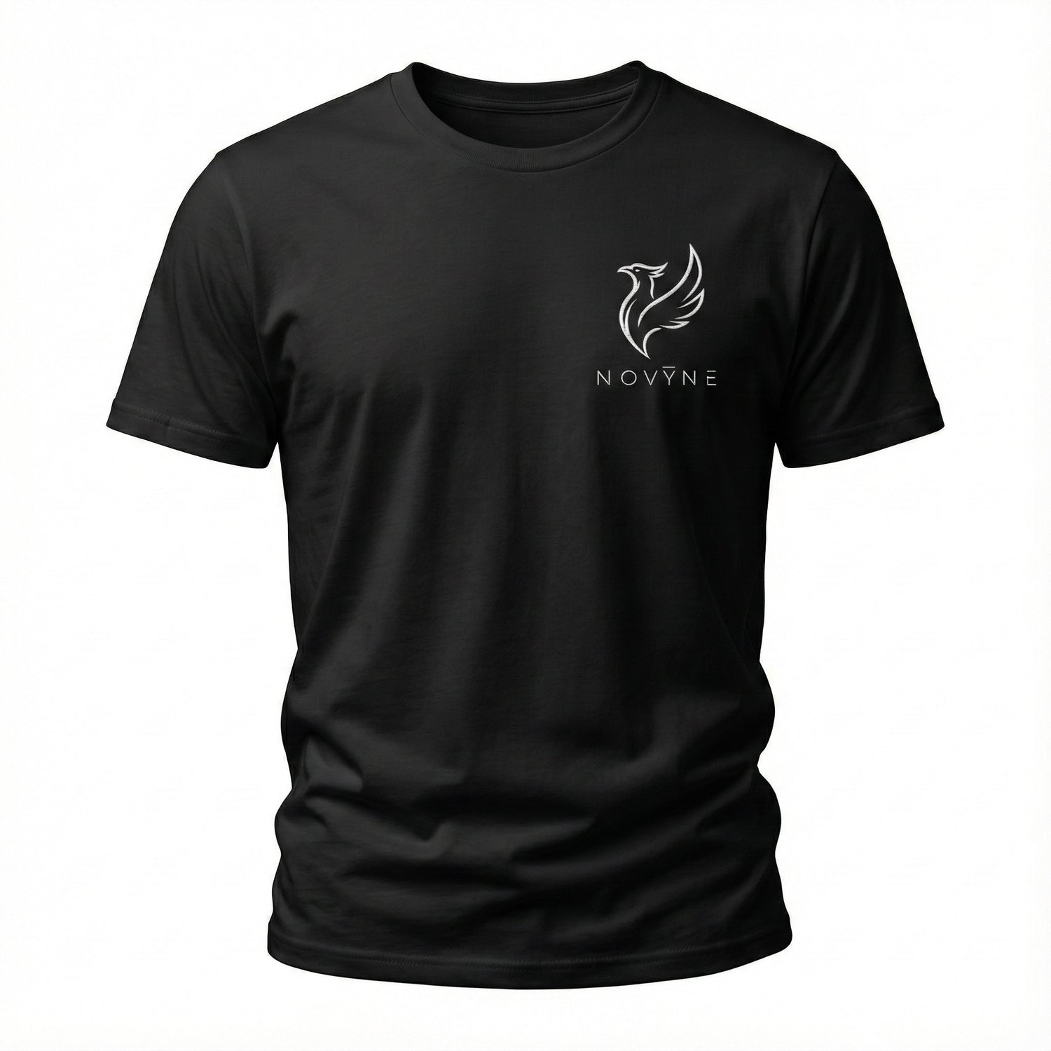NOVYNE Embroidered Signature Logo T-Shirt