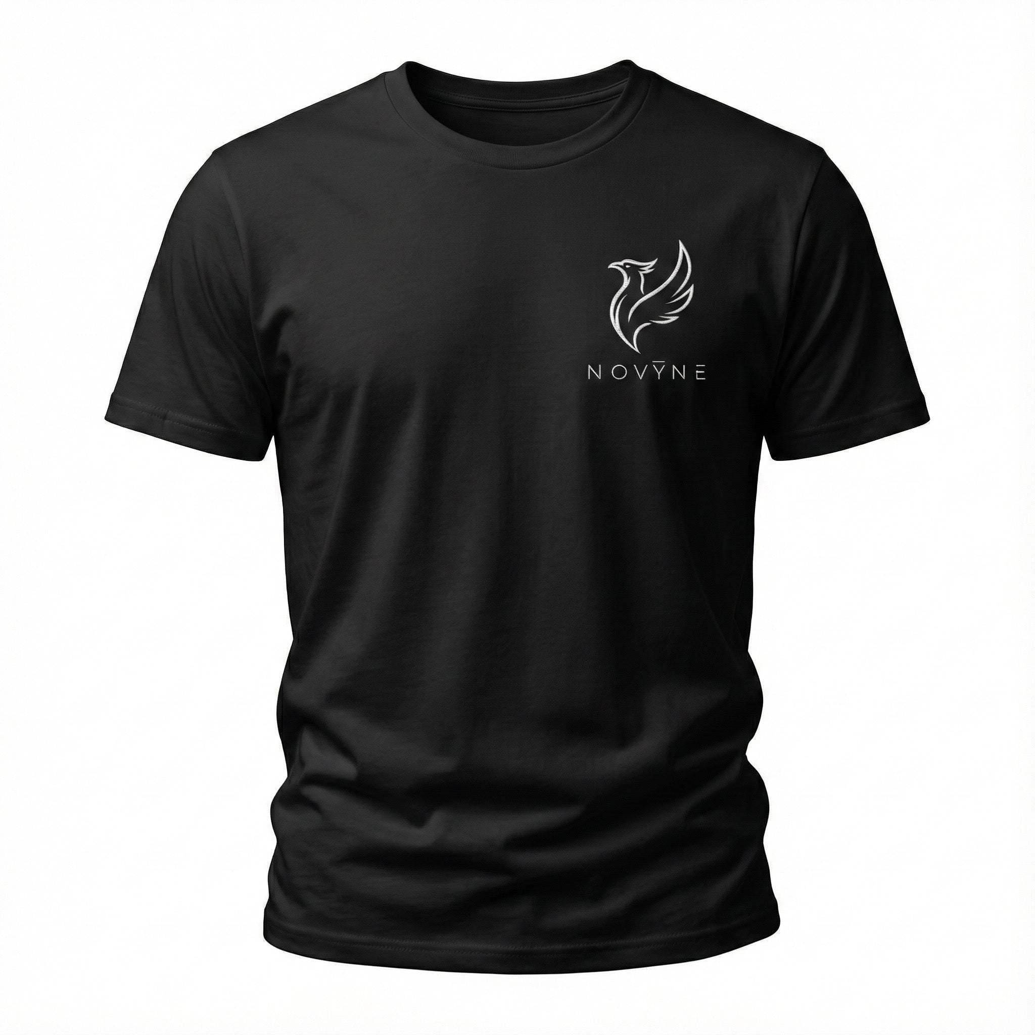 NOVYNE Embroidered Signature Logo T-Shirt