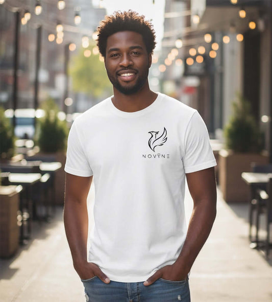 NOVYNE Embroidered Signature Logo T-Shirt