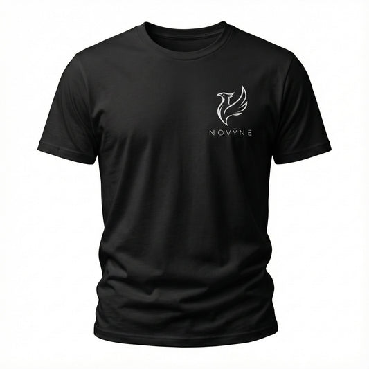 NOVYNE Embroidered Signature Logo T-Shirt